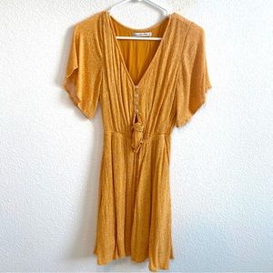 Abercrombie & Fitch Spotted Yellow Sundress